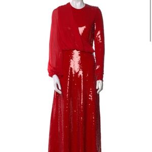 EXCELLENT CONDITION Giambattista Valli Red sequin gown